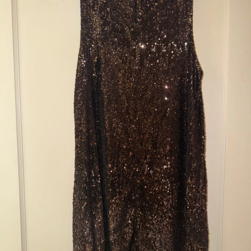 Tory Burch Brown Sequin Mini Dress